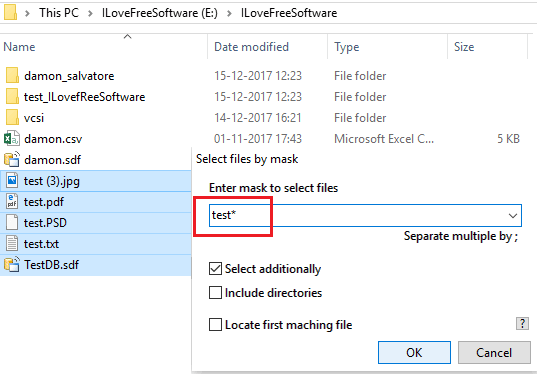 How to Select Files using Wildcards in Windows