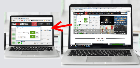 Mirror Specific Area of your Screen to another PC in Same Network