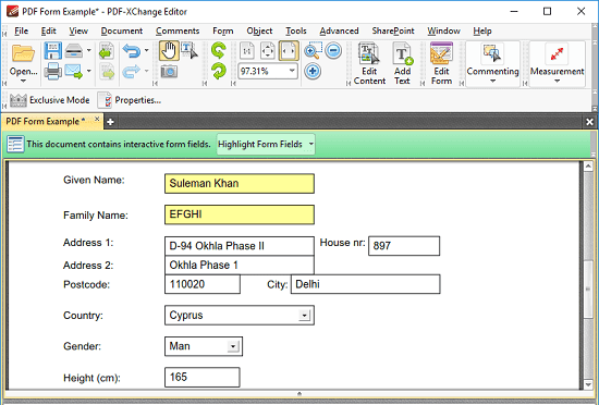PDF-XChange Editor a free FDf viewer