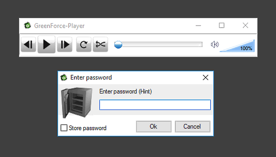 Free Software To Password Protect Videos: GreenForce-Player