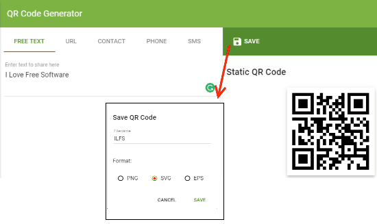 QR Code generator vector graphic