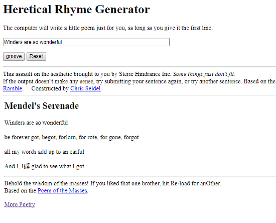 poem generator