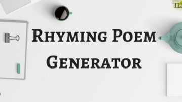 5 Best Rhyming Poem Generator Websites