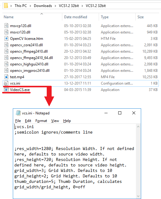 VSC extracted and configurtion file