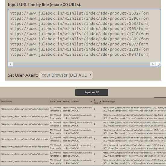 bulk http header checker check redirect in bulk