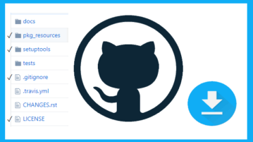 download only selected files and folder of github repo