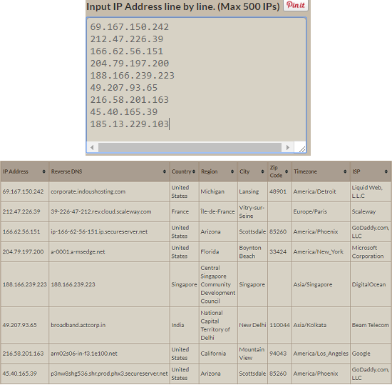 ip lookup tool by bulkseotools