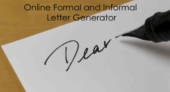 online letter generator