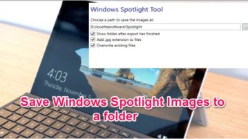 Save windows spotlight images