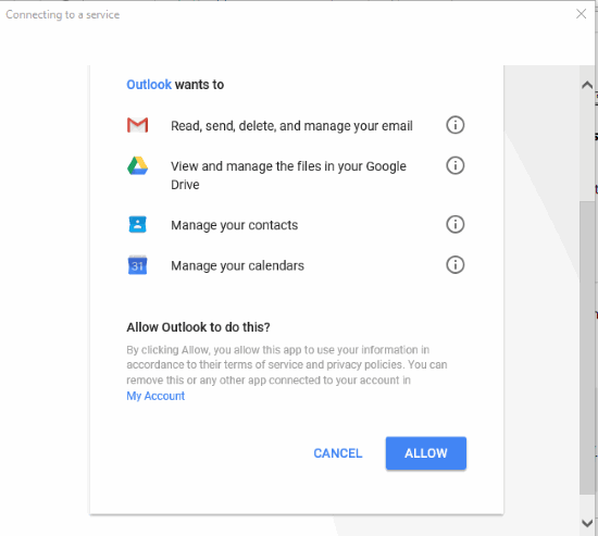 sign in with gmail account