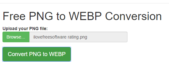 Free PNG to WEBP Conversion Online