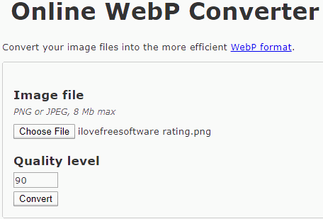 Online WebP Converter