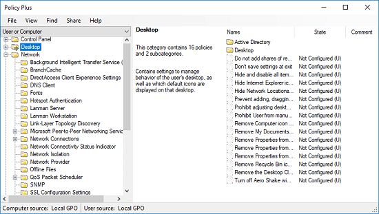 Policy plus alternative to group policy editor