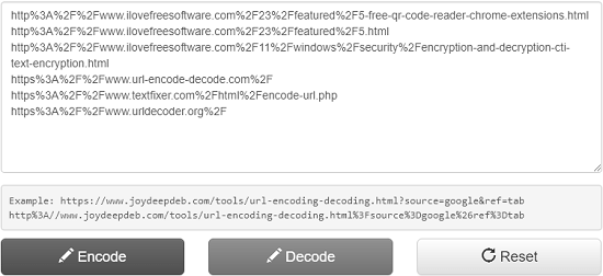 URL Encoding and Decoding joydeep