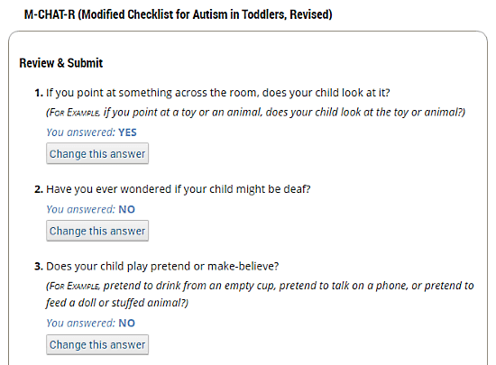 AutismSpeaks.org: autism test for toddlers