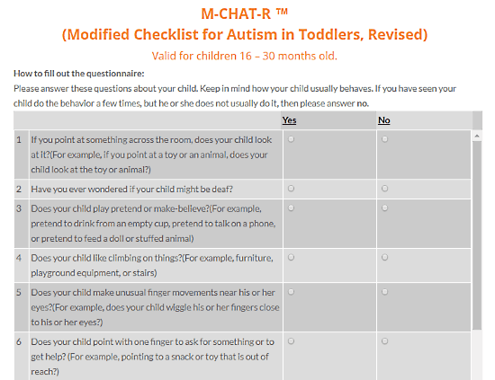 AutismCanada.org: autism test for toddlers