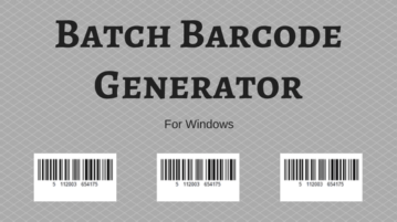 Free Batch Barcode Generator Software For Windows