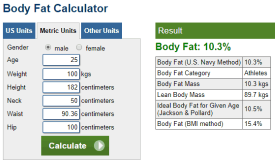 Calculating Body Fat Percentage - How to Calculate Body Fat Percentage –  Gaiam