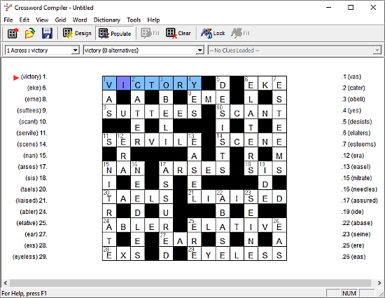 Crossword Compiler: crossword maker software