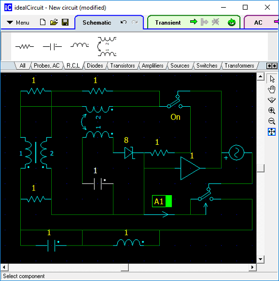 idealCircuit free electrical diagram