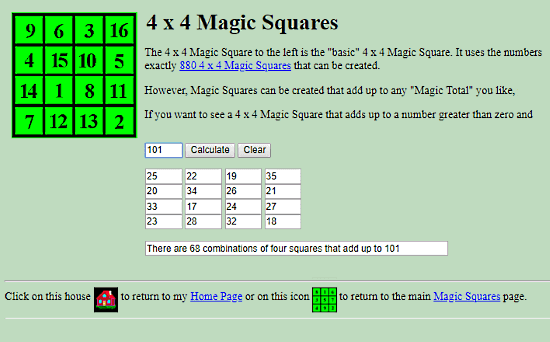 MarkFarrar.co.uk: magic square generator
