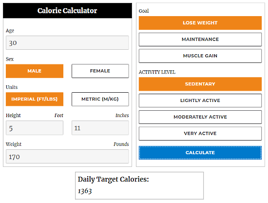 SupplementCritique.com: calorie calculator for weight loss