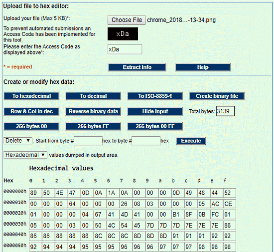 MobileFish.com: online hex viewer