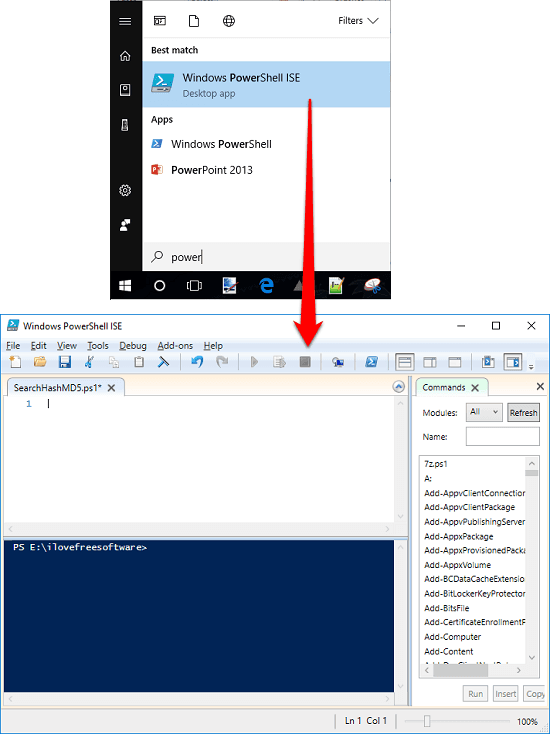 powershell ISE