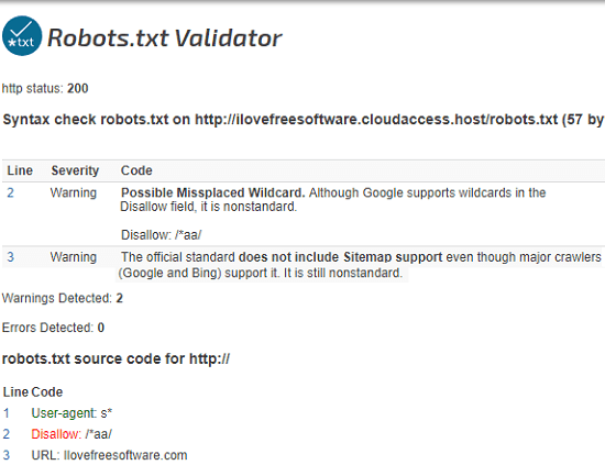 seo chat robots txt checker validator