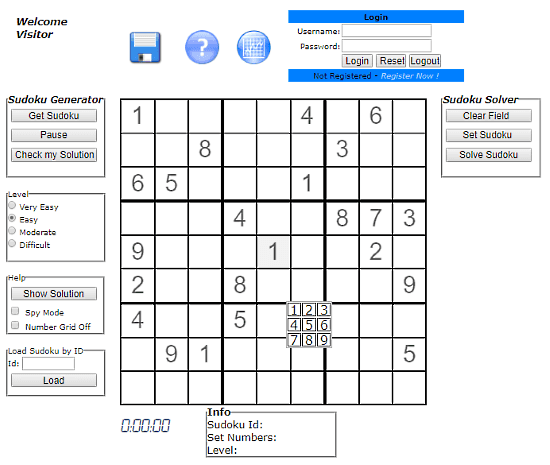 Sudoku.becher.sundstoem.de: sudoku generator