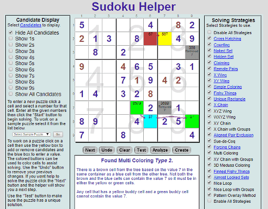 Sudoku.IronMonger: step by step sudoku solver