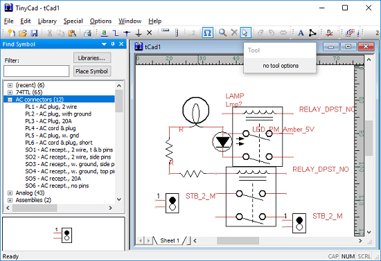 tinycad electrical diagram creator