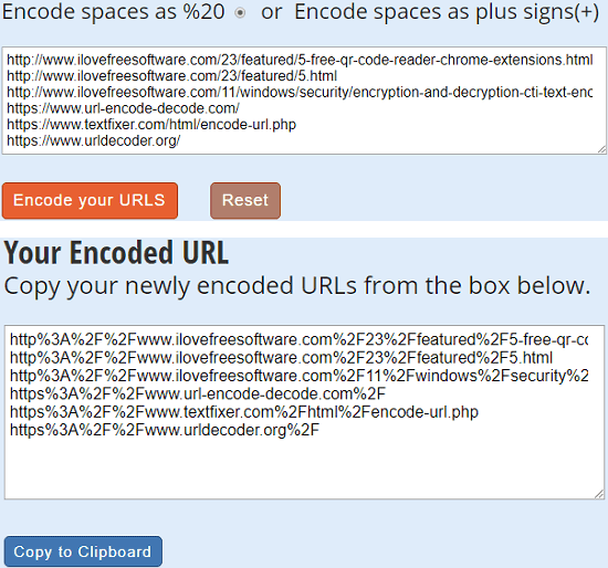 url encode text fixer