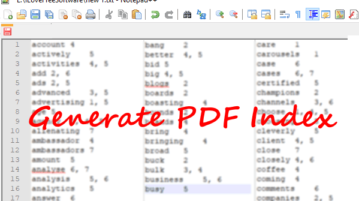 3 Free PDF Index Generator Software to Add Index to PDF