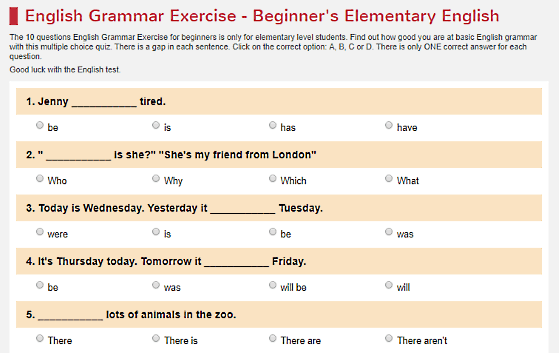 StGeorges.co.uk: online english grammar text