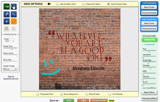 QuotesCover: online quote maker