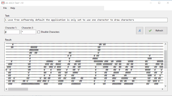 AS-ASCII Text- interface