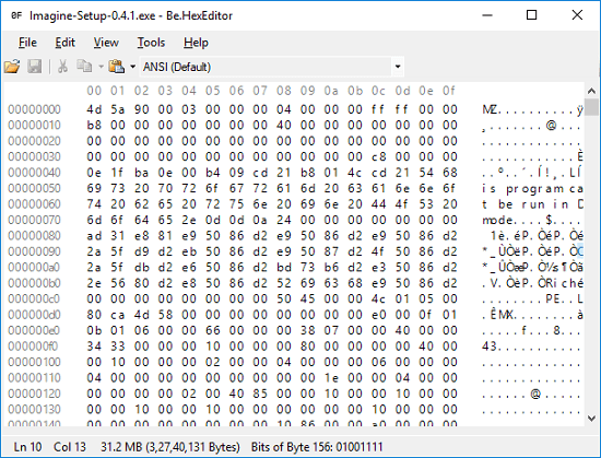 Be Hex editor software