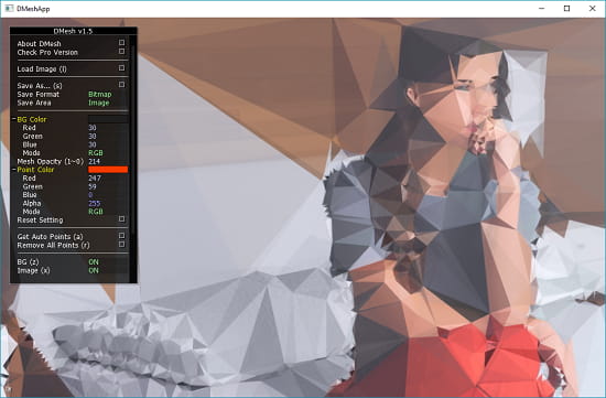 DMesh free geometric image generator