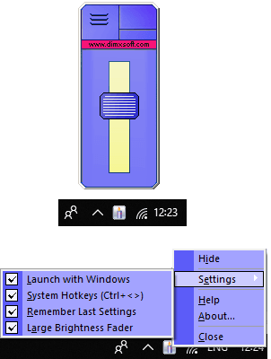 Desktop Lighter free brighness control software