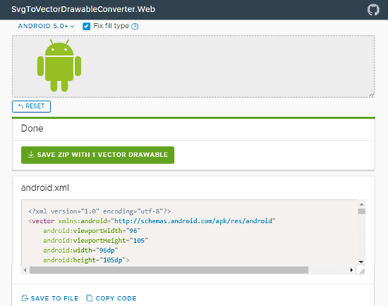 Svg To Vector Drawable Converter