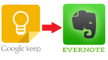 Transfer Google Keep Notes to Evernote