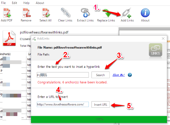 add links to pdf