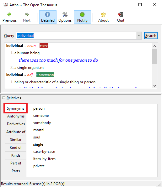 artha the open thesaurus and synonyms dictionary