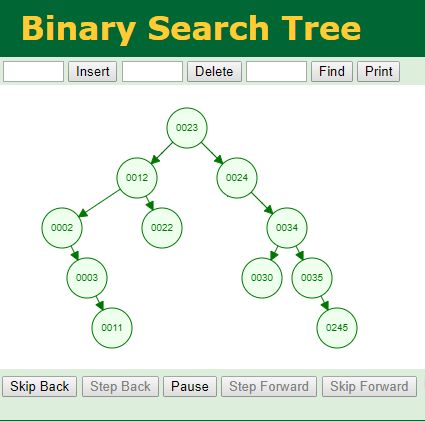 binary search tree free bst generator online