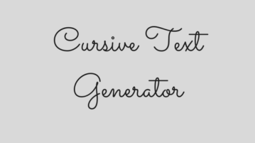 10 Free Cursive Text Generator Websites