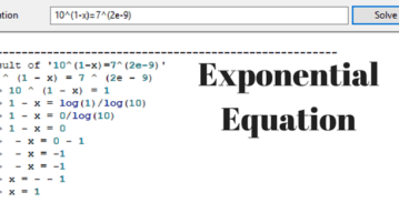 Free Exponential Equation Calculator Software For Windows