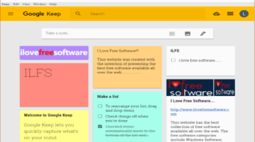 free google keep desktop client software for windows