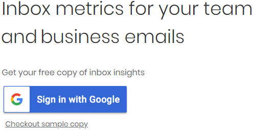 inbox grader sign in with google