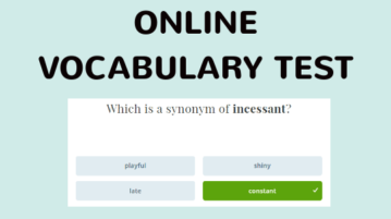 Check Your English Vocabulary With Online Vocabulary Test